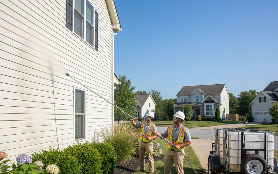 House Washing Near Lewis Center for Chimney Exteriors